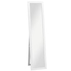 HOMCOM Full Length Mirror - 14.6" W x 61.8" H - White-Full-sized mirror to show your whole look 