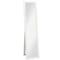 HOMCOM Full Length Mirror - 14.6" W x 61.8" H - White-Full-sized mirror to show your whole look 
