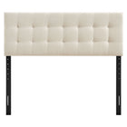 Modway Emily Fabric Upholstered King Size Headboard - Ecru-King Size Headboard