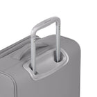 Bugatti Amsterdam Softside Carry-on Luggage - Grey-Double 360° colored spinner wheels for precise control and smooth, quiet rolling (8 wheels)