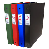 Filemode Extra Thick Poly Binder, Red, 5/8" Ring, 6 Pack-Colour: Red