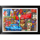 Along Route 66 by Michael Fishel - Framed Print - 35" x 27"-High-quality art print professionally matted and framed