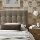 Modway Lily Upholstered Twin Size Headboard - Taupe-Dense Foam Padding