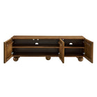 Modway Sorren Scalloped 54" Wood TV Stand - Walnut-Assembly Required