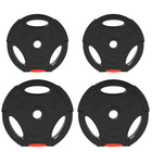 Soozier Weight Plates - 2 x 11 lb, 2 x 5.5 lb - Set of 4-Includes 2 x 11 lb (5kg) and 2 x 5.5lbs (2.5kg) weight plates