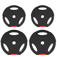 Soozier Weight Plates - 2 x 11 lb, 2 x 5.5 lb - Set of 4-Includes 2 x 11 lb (5kg) and 2 x 5.5lbs (2.5kg) weight plates
