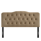 Modway Annabel Stain-Resistant Performance Velvet Queen Headboard - Taupe-Assembly Required