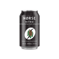 Norse Nitro Cold Brew Coffee - Ghanaian Cocoa Coffee - 355 mL - 12 Pack-Made with Grade 1 Ethiopian Moka Harar coffee