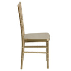 Flash Furniture HERCULES PREMIUM Series Gold Resin Stacking Chiavari Chairs - 2 Pack-1000 lb. Weight Capacity