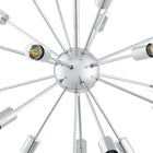 Modway Volley Pendant Chandelier - Silver-39" Adjustable Wire Cord