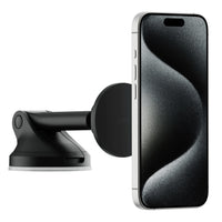 iOttie iTap 3 MagSafe Dash & Windshield Mount for Mobile Phones-Works with Qi2, MagSafe, and all other smartphones and cases via an included magnetic ring adapter that attaches to the back of any non-MagSafe phone or case for universal compatibility
