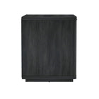 Manhattan Comfort Evelyn 32" Modern 1-Drawer Nightstand 2-Piece Set - Charcoal Grey-Perfect for Bedside Storage, Lamps or Display Items