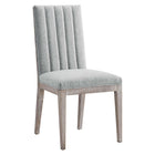 Modway Maisonette French Vintage Tufted Fabric Fabric Dining Side Chair - Light Grey-Tufted Dining Side Chair