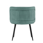 Manhattan Comfort Kaya 22.83" Modern Velvet Upholstered Dining Chair - Mint Green - Set of 2-Home Assembly Required. All Hardware Included