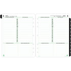 Day-Timer 2027 Daily Planner Refill Folio Size - 11" x 8-1/2" - English-Soft Day-Timer green borders make these refills properly business-like but pleasing to the eye