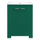 Modway Maybelle 24" Bathroom Vanity - Green/White-Modern Bathroom Vanity