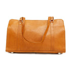 Ashlin Carlton Leather Carry All Business Case - British Tan-Top zippered construction for durability