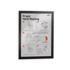 Durable Self-adhesive Repositionable Frames - 9"W x 12"H Frame for 8.5"W x 11"H Insert - Black - 2 Pack-Professional Display of Letter-size documents