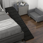 PawHut 74" L Pet Ramp with Non-slip Carpet - Black-Polyester surface provides so much comfort 