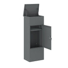Ceha Canada Medium Parcel Drop Box - 16" W x 12" D x 41"  H - Basalt Grey-WEATHER-RESISTANT DESIGN: The top rain overhang and gasket seals make these delivery boxes highly resistant to harsh weather conditions, including rain, snow, and typhoons. Your packages remain protected, clean, and intact even in extreme weather