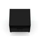 Manhattan Comfort Rockefeller 20.08" Mid-Century Modern 1-Drawer Nightstand - Black-Home Assembly Required. All Hardware Included