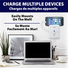 Bell + Howell Power Pro Outlet Extender-Wall mountable: the power pro is easily mountable with the included adhesive or screws, so you can put the outlet where you want it