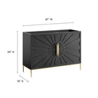 Modway Awaken 48" Double or Single Sink Compatible Bathroom Vanity Cabinet - Black-8