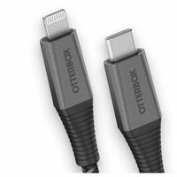 OtterBox Premium Pro Fast Charge Lightning to USB-C Cable - 2 m - Black-Delivers up to 4x faster charging (60W via power delivery) so you won't miss the moments that matter most