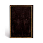 Paperblanks Old Leather Collection Midi Lined Softcover Flexi Journal - Black Moroccan-No closure