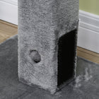 PawHut 31" Cat Scratching Post - Grey-Colour: Grey 