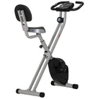 Soozier Foldable Exercise Bike with 8 Levels of Magnetic Resistance-Made of high-quality steel pipe, with large load-bearing
