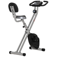 Soozier Foldable Exercise Bike with 8 Levels of Magnetic Resistance-Made of high-quality steel pipe, with large load-bearing