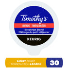 Timothy’s Breakfast Blend - Light Roast - K-Cup Coffee Pods - 30 Pack-Exclusively for the Keurig Brewing System