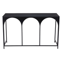 Zuo Loriet Console Table - Black-Painted Steel rectangular shape tabletop