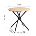 FurnitureR Stylish Computer Desk with Desk Top Stand - Walnut-4