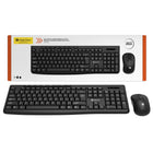 Intekview Wireless Bilingual Keyboard and Mouse - Black-Full-size keyboard with a numeric keypad for smooth and comfortable typing.