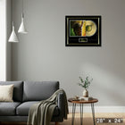 Bob Marley One Love Music Cover with Gold Vinyl - Framed Print - 28" x 24"-Ready to hang - arrives fully assembled