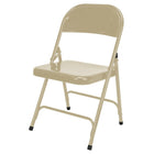 Kleton Steel Folding Chair, Steel, Beige, 300 Lbs. Weight Capacity-Colour: Beige