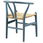Modway Amish 29" Wood Dining Chair - Harbor Blue-Arrives Fully Assembled