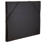 JAM Paper Kraft Portfolio with Elastic Closure Jumbo - 14 1/2 x 19 1/2 x 1/2 - Black Recycled-Size: Jumbo (14.5" x 19.5" x 0.5")