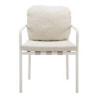 Zuo Aite Dining Chair - Beige - Set of 2-Removable and washable cushion cover