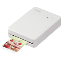 Canon SELPHY QX20 Compact Photo Printer - White-Compact size and 1lb weight