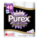 Purex UltraLuxe Premium Luxuriously Soft Toilet Paper - Mega Rolls - 12 Pack-Luxuriously Soft: Indulge in the plush comfort of Purex UltraLuxe, our softest toilet paper for a luxurious experience every time