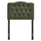 Modway Annabel Premium Linen Blend Twin Headboard - Sage-Dense Foam Padded Headboard