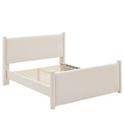 Modway Rael Performance Velvet Queen Platform Bed - Alabaster-Stain-Resistant Performance Velvet Upholstery