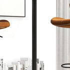 HOMCOM 40" Tall Round Bar Table - Black-MDF tabletop has painting finish for gentle protection