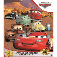 Disney Cars Group Photo - 200 Pieces-200-piece lenticular 3D puzzle