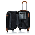 Champs Vintage 2-Piece Hardside Luggage Set - 4-Wheeled & Expandable - Black-4 Spinner Wheels