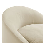 Modway Sadie Slipcovered Linen-Blend Round Accent Chair - Linen-8