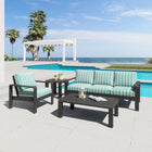 Zuo Rolig Coffee Table - Black-Dimensions: 26.8" L x 47.2" W x 16.1" H